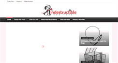 Desktop Screenshot of indestructibledogtoys.org